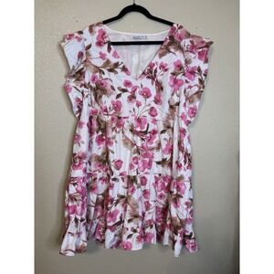 Abercrombie & Fitch Dress Womens Floral‎ Ruffle Wedding Tiered Mini XXLT